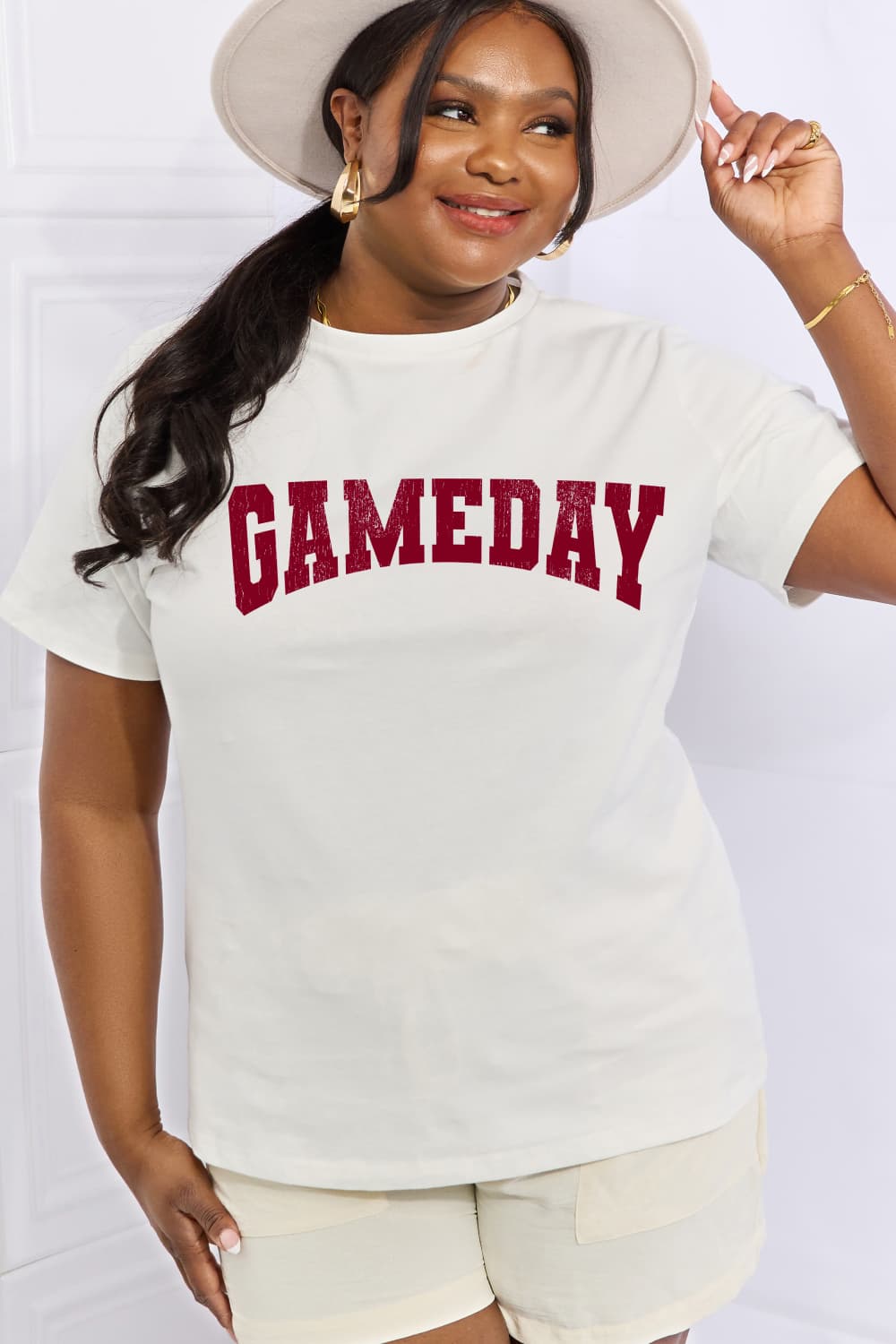 Simply Love Full Size GAMEDAY Graphic Cotton Tee king-general-store-5710.myshopify.com