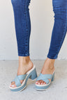 Weeboo Cherish The Moments Contrast Platform Sandals in Misty Blue king-general-store-5710.myshopify.com