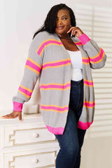 Woven Right Ribbed Long Sleeve Cardigan king-general-store-5710.myshopify.com