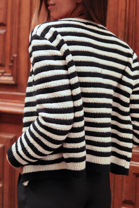 Striped Button Down Cardigan king-general-store-5710.myshopify.com