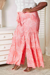 Double Take Floral Tiered Wide Leg Pants king-general-store-5710.myshopify.com