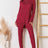 Basic Bae Full Size Ribbed Round Neck High-Low Slit Top and Pants Set king-general-store-5710.myshopify.com
