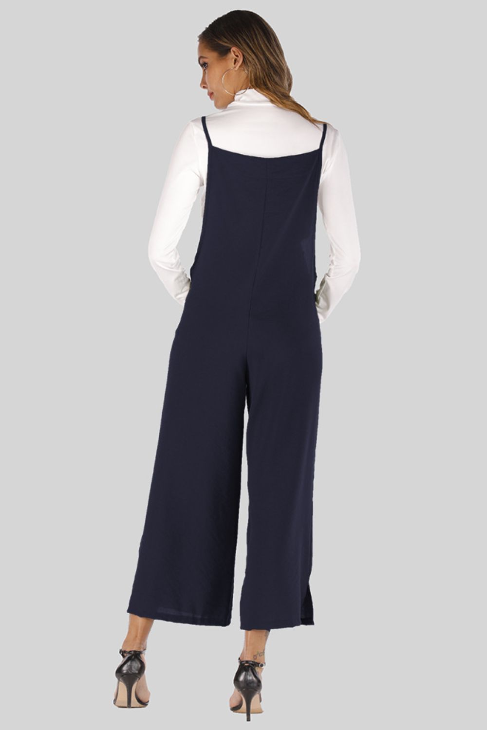 Full Size Cropped Wide Leg Overalls with Pockets king-general-store-5710.myshopify.com