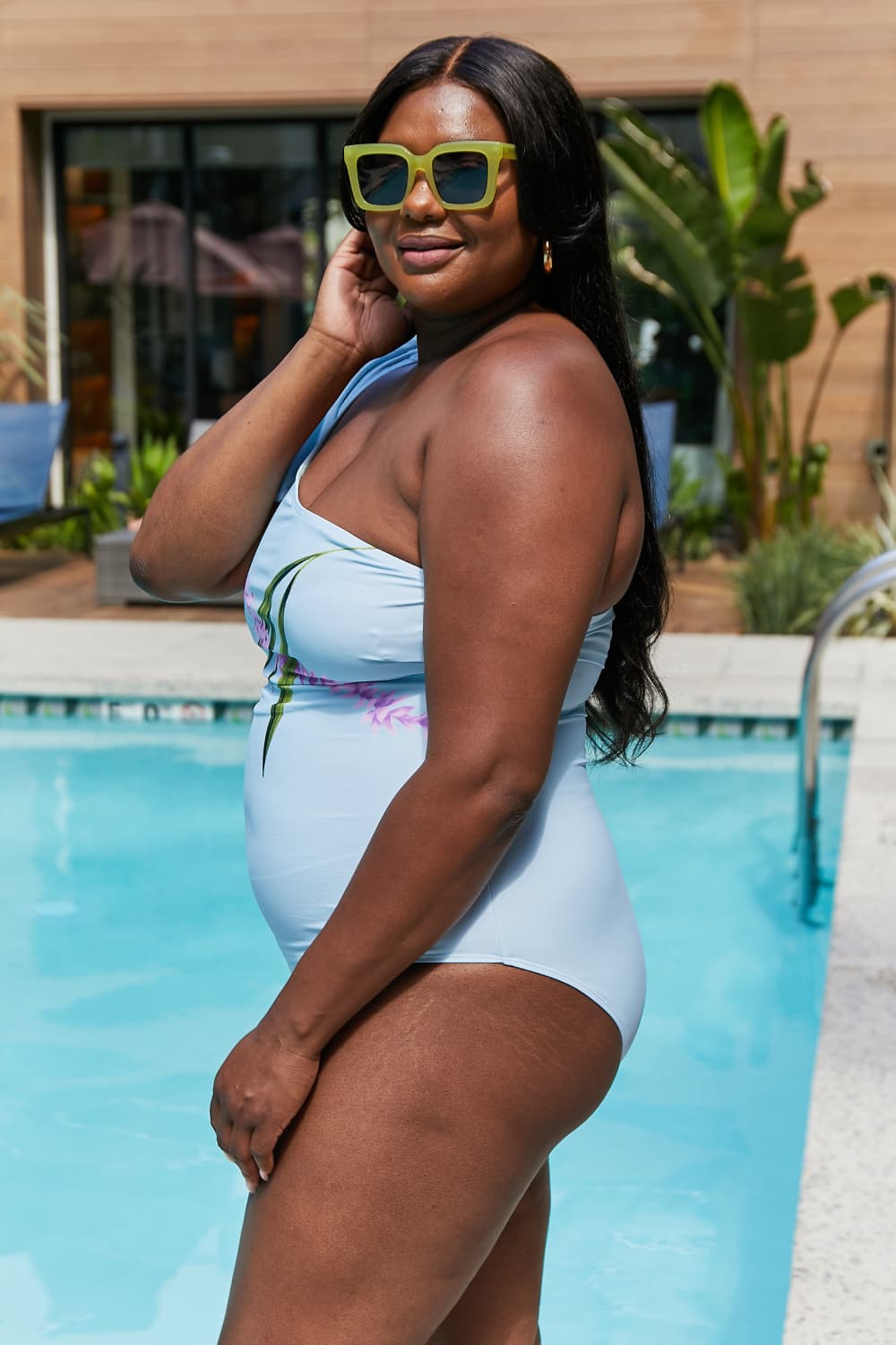 Marina West Swim Vacay Mode One Shoulder Swimsuit in Pastel Blue king-general-store-5710.myshopify.com