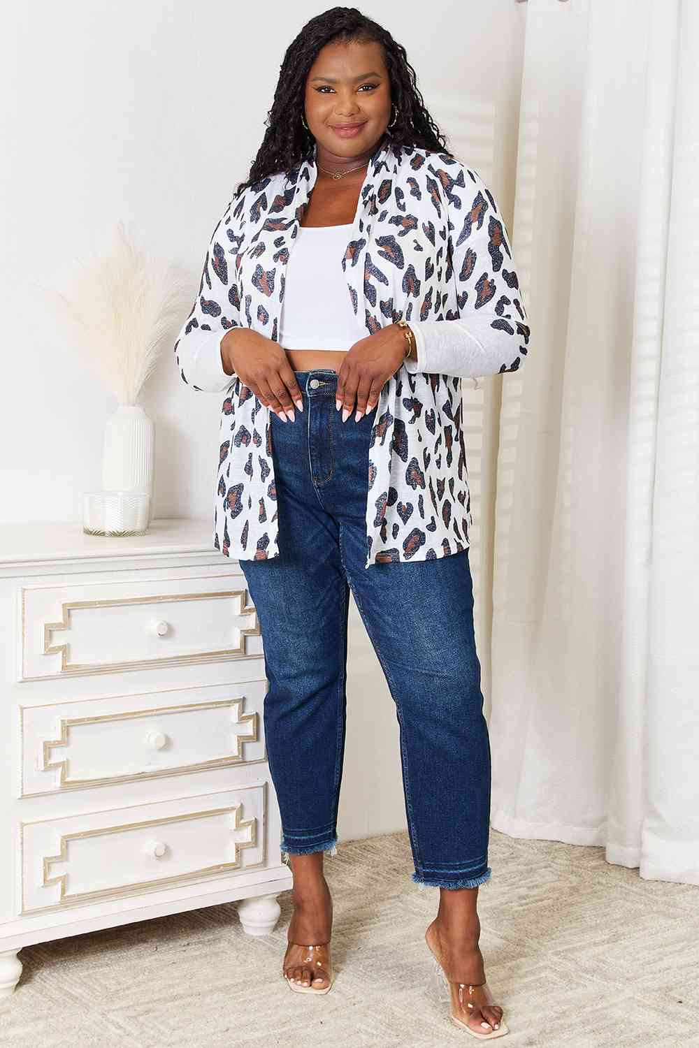 Double Take Leopard Long Sleeve Cardigan king-general-store-5710.myshopify.com