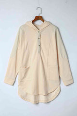 Long Sleeve Buttoned Hoodie with Pockets king-general-store-5710.myshopify.com