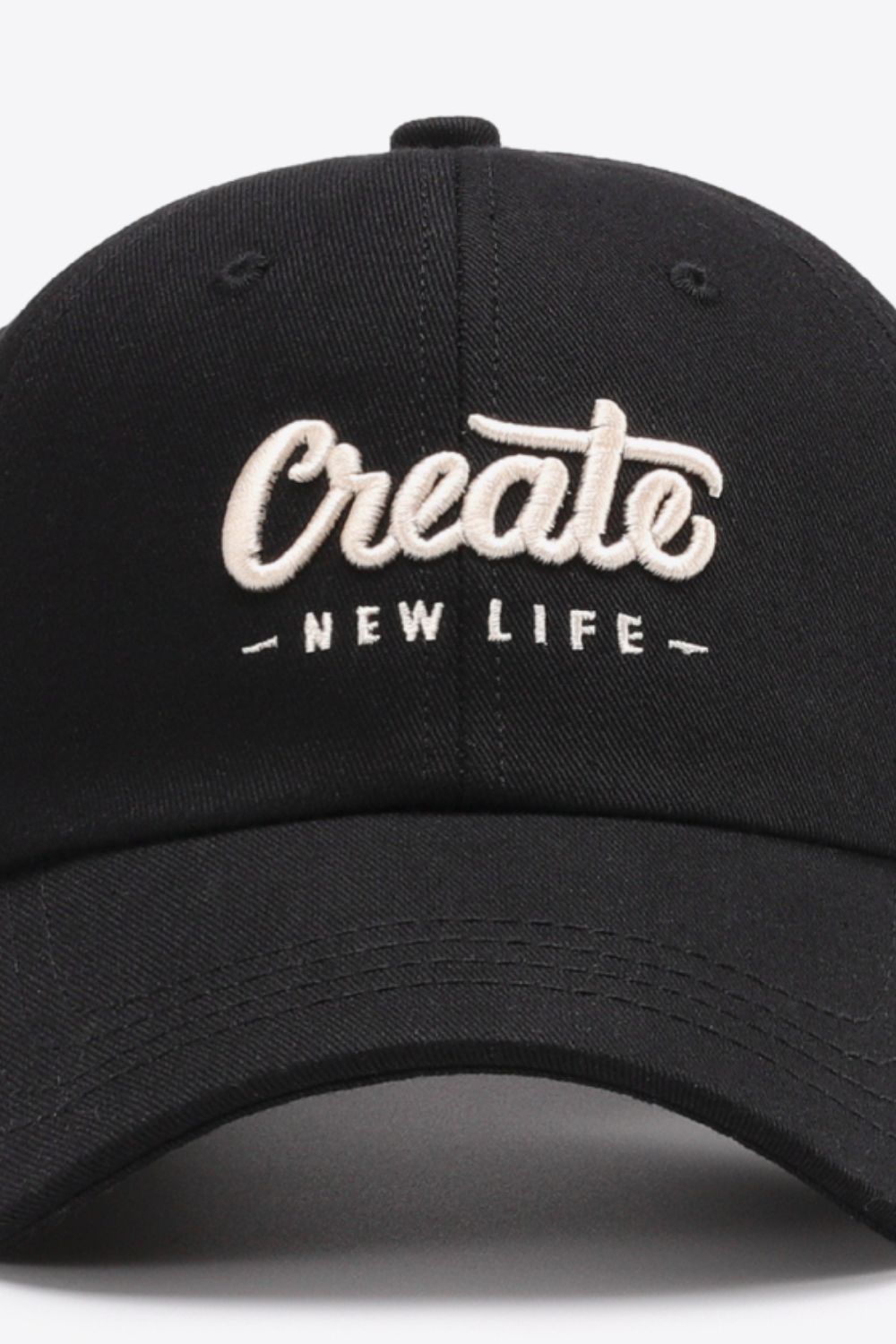 CREATE NEW LIFE Adjustable Cotton Baseball Cap king-general-store-5710.myshopify.com