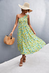 Floral Smocked One-Shoulder Midi Dress king-general-store-5710.myshopify.com