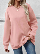 Round Neck Long Sleeve Sweatshirt king-general-store-5710.myshopify.com