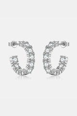 Inlaid Zircon C-Hoop Earrings king-general-store-5710.myshopify.com