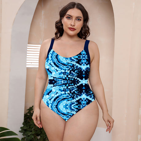 Full Size Printed Scoop Neck Sleeveless One-Piece Swimsuit king-general-store-5710.myshopify.com