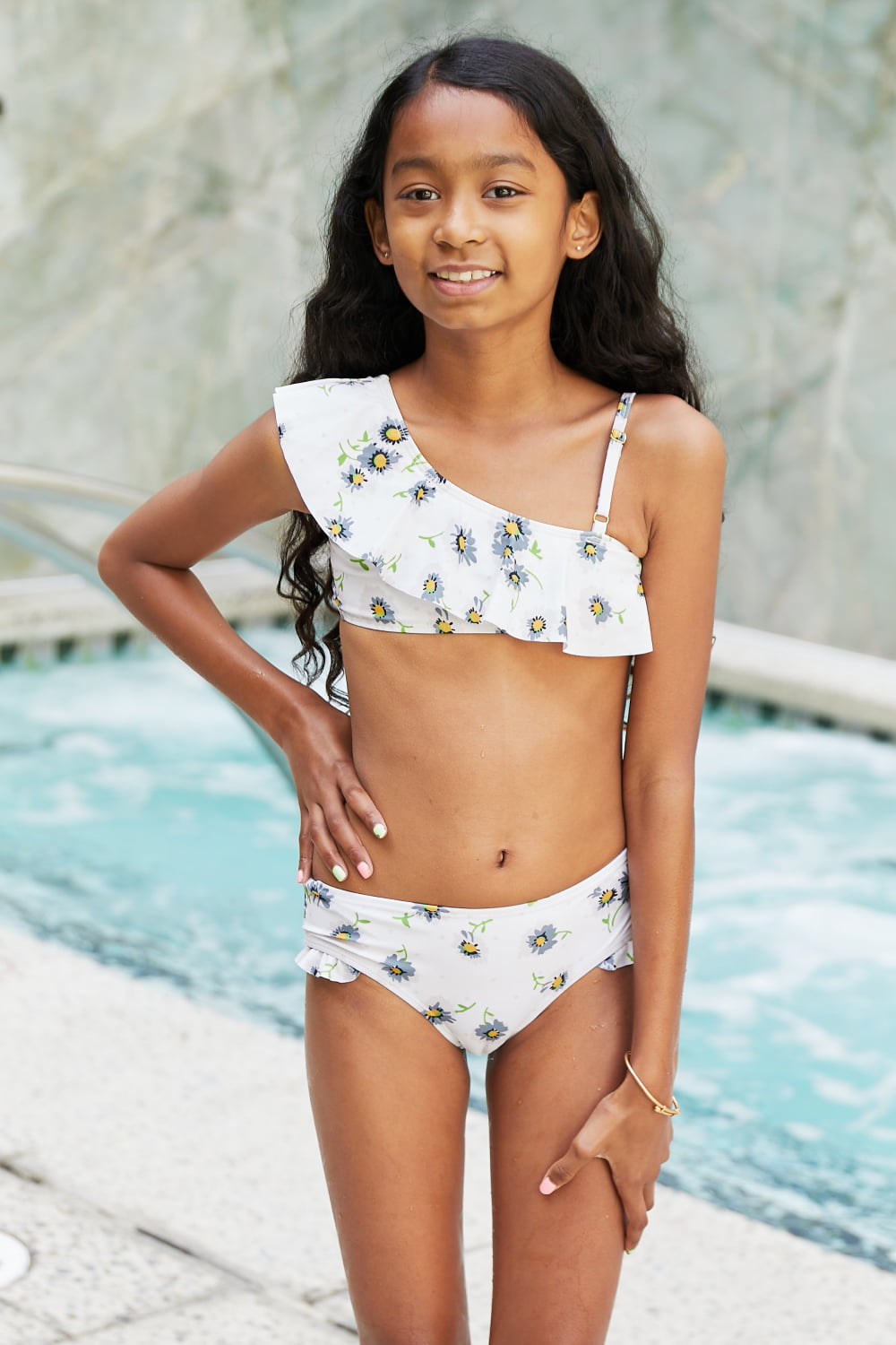 Marina West Swim Float On Asymmetric Neck Two-Piece Set in Daisy Cream king-general-store-5710.myshopify.com