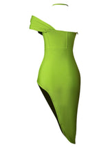Halter Neck Seam Detail Split Dress king-general-store-5710.myshopify.com
