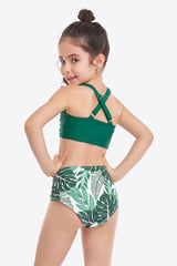 Printed Drawstring Ruched Two-Piece Swim Set king-general-store-5710.myshopify.com