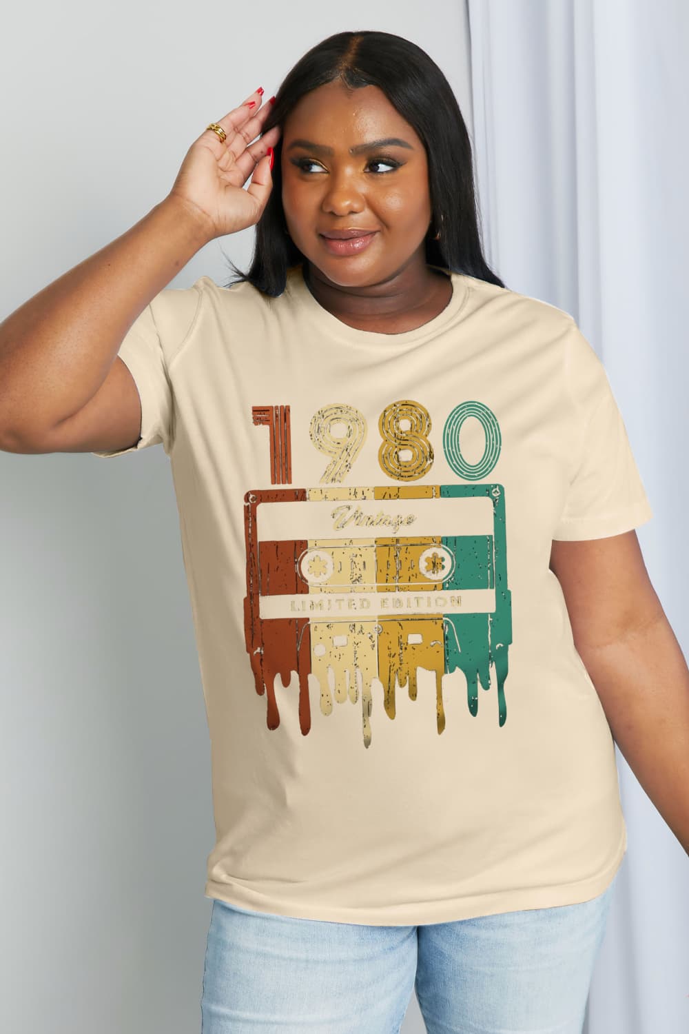 Simply Love Full Size VINTAGE LIMITED EDITION Graphic Cotton Tee king-general-store-5710.myshopify.com