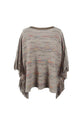 Round Neck Fringe Detail Sleeve Poncho king-general-store-5710.myshopify.com