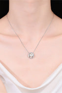 Moissanite Pearl Rhodium-Plated Necklace king-general-store-5710.myshopify.com