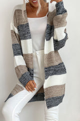 Striped Long Sleeve Duster Cardigan king-general-store-5710.myshopify.com