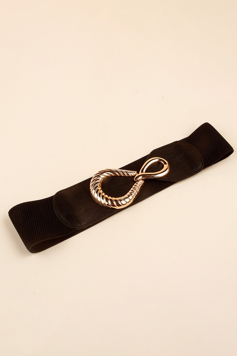 Ribbed Alloy Buckle Elastic Belt king-general-store-5710.myshopify.com