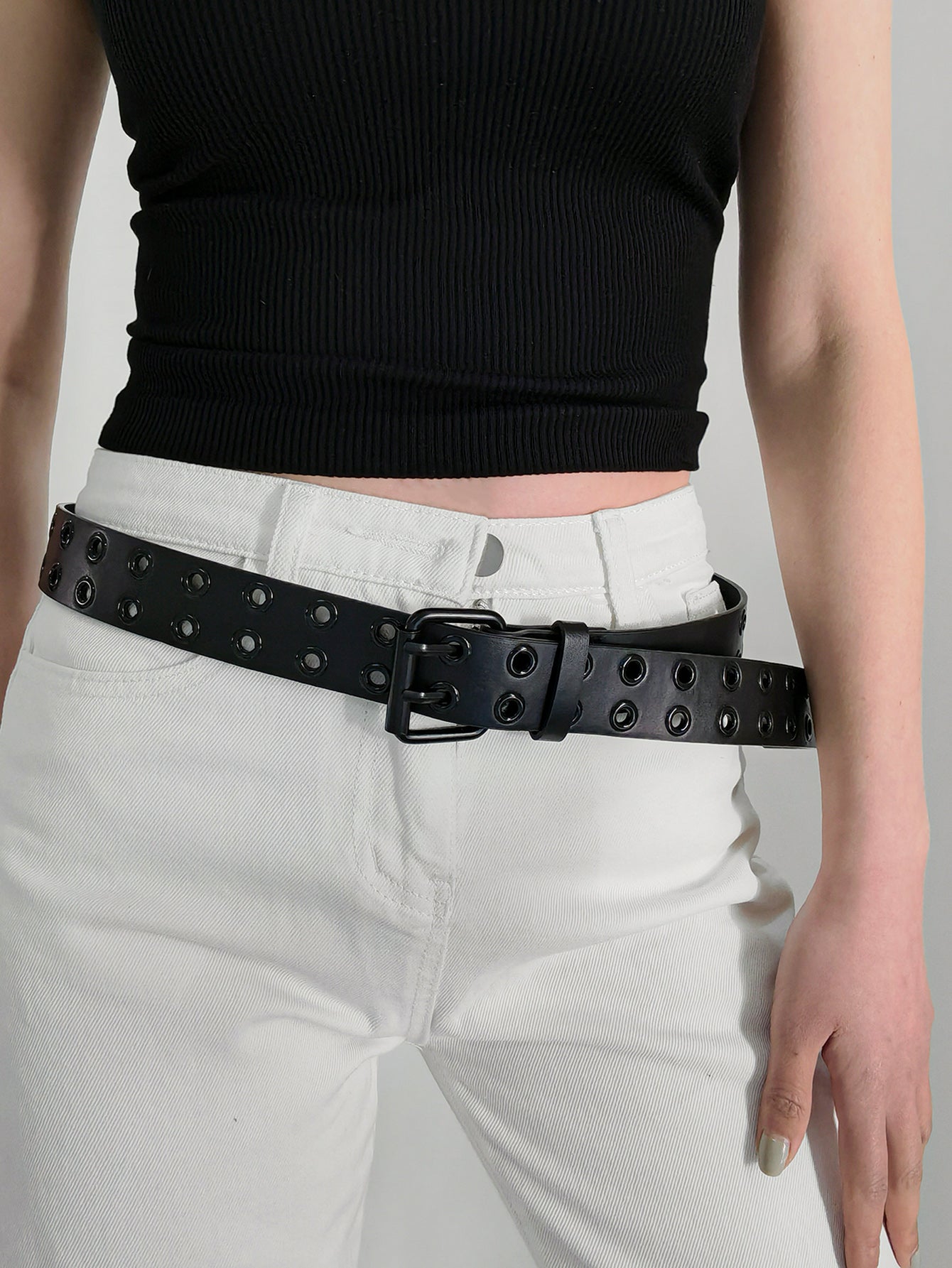 Grommet PU Leather Belt king-general-store-5710.myshopify.com