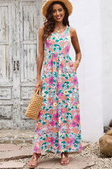 Round Neck Sleeveless Maxi Dress with Pockets king-general-store-5710.myshopify.com