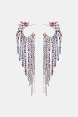 Fringed Rhinestone Zinc Alloy Dangle Earrings king-general-store-5710.myshopify.com