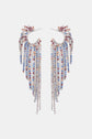 Fringed Rhinestone Zinc Alloy Dangle Earrings king-general-store-5710.myshopify.com