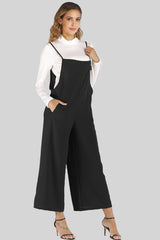 Full Size Cropped Wide Leg Overalls with Pockets king-general-store-5710.myshopify.com