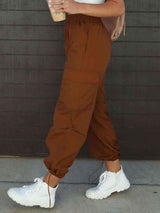 High Waist Drawstring Pants with Pockets king-general-store-5710.myshopify.com