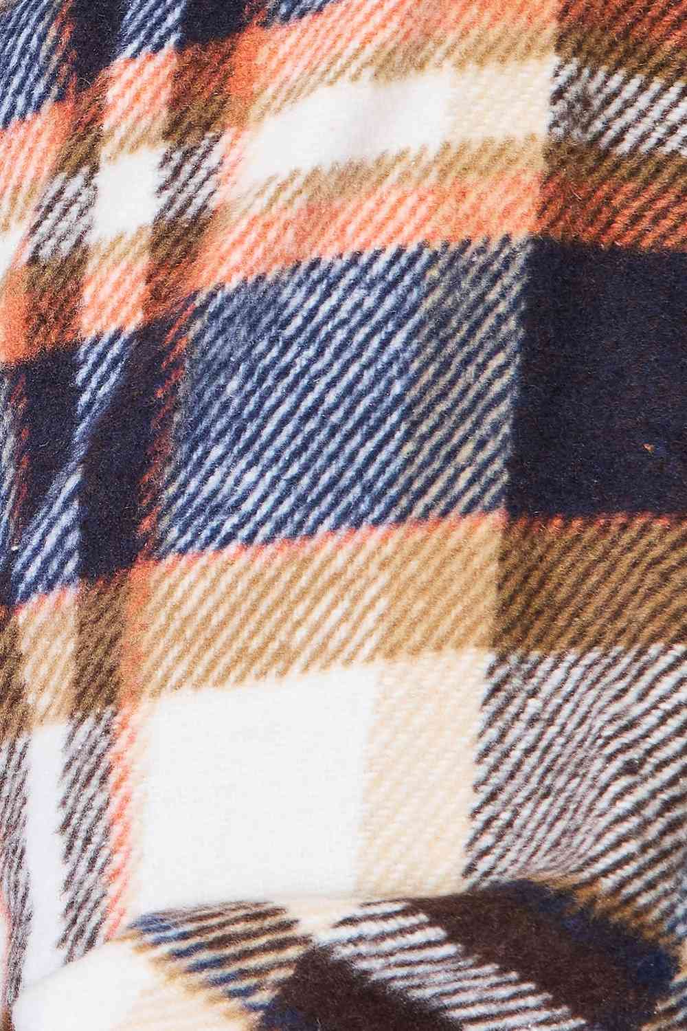 Double Take Plaid Button Front Shirt Jacket with Breast Pockets king-general-store-5710.myshopify.com