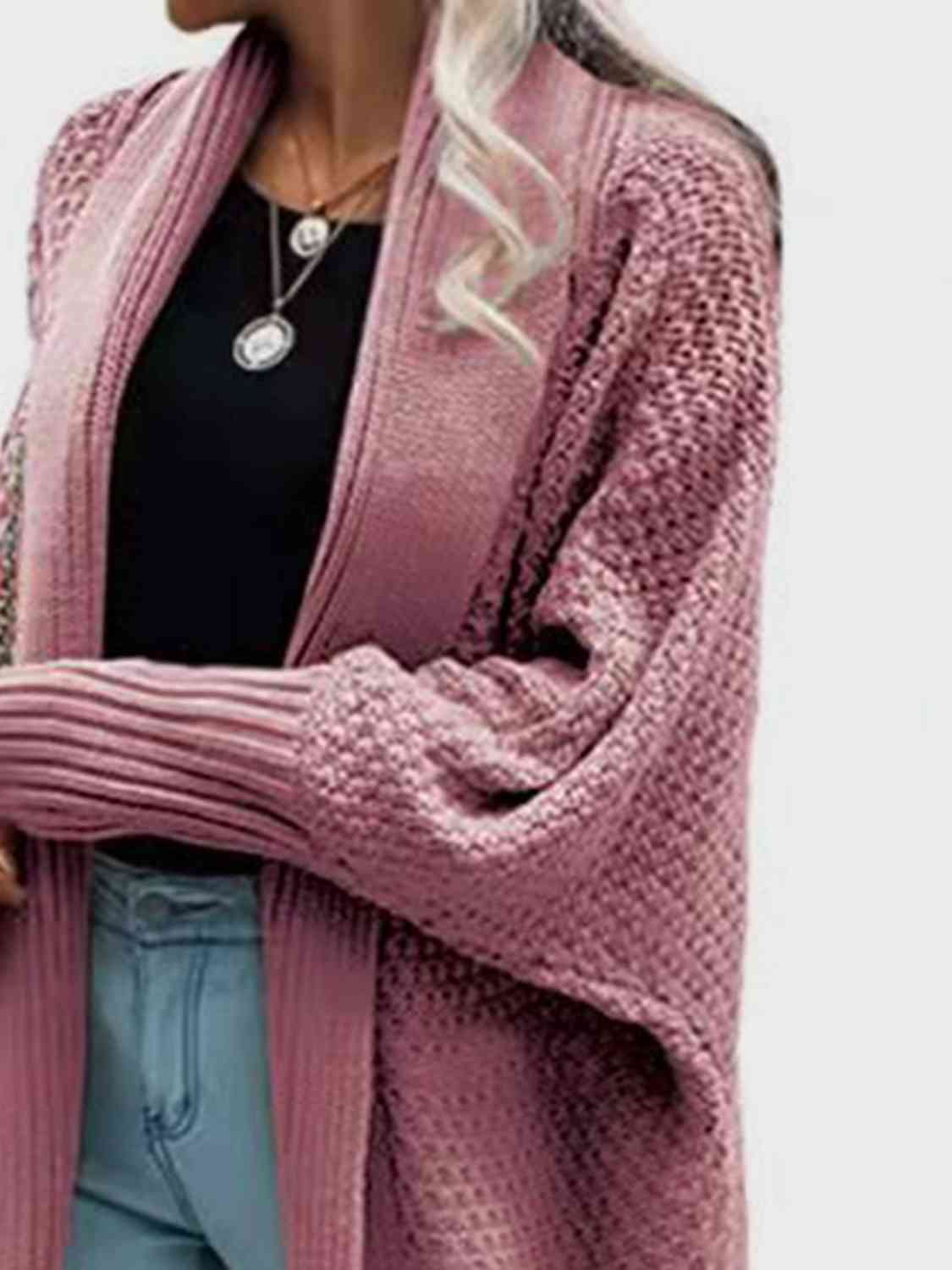 Open Front Long Sleeve Cardigan king-general-store-5710.myshopify.com