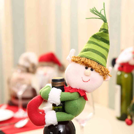 Christmas Doll Wine Bottle Decoration king-general-store-5710.myshopify.com