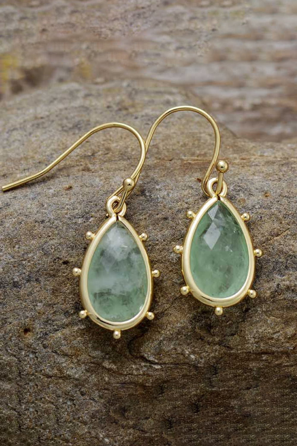 Natural Stone Teardrop Earrings king-general-store-5710.myshopify.com