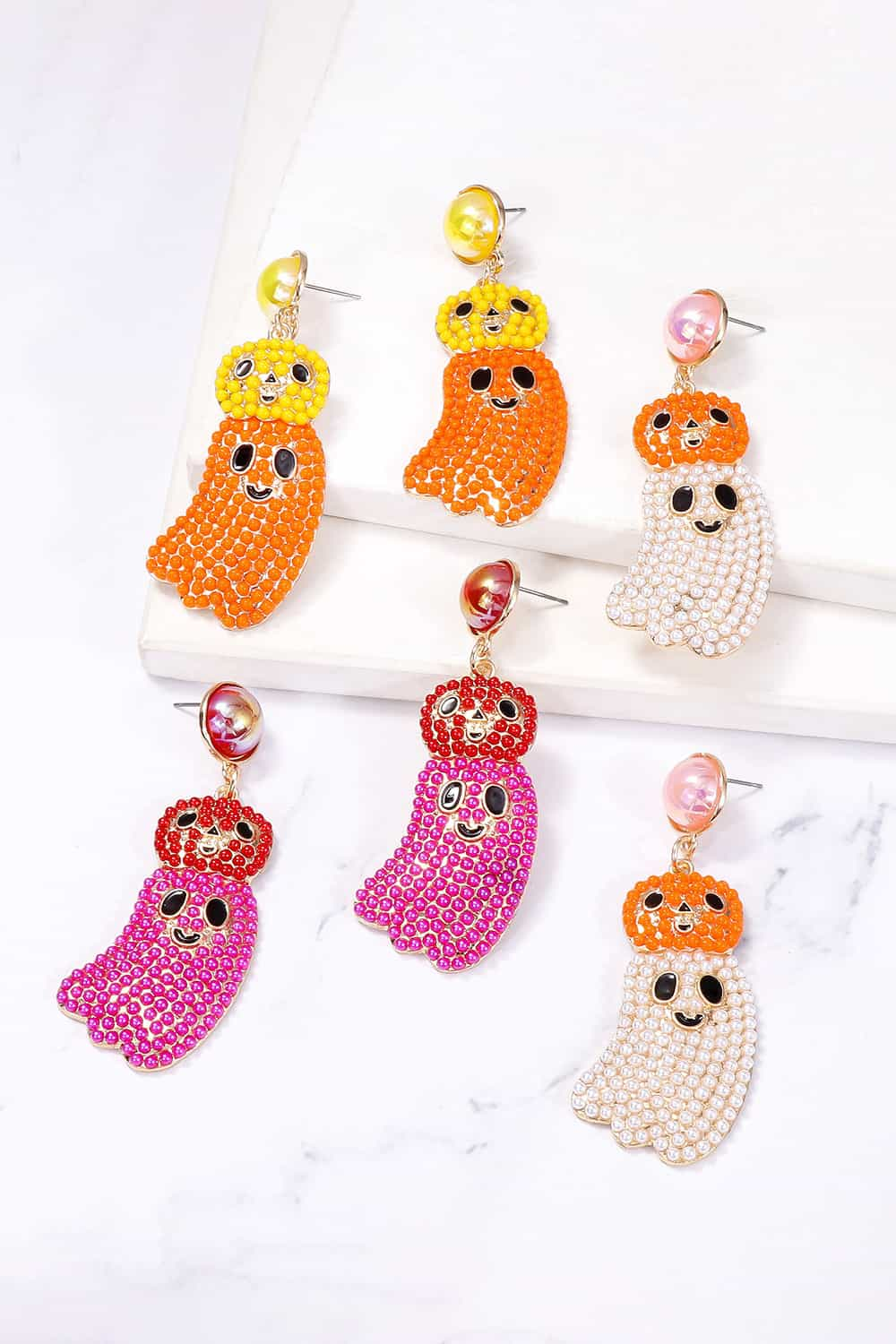 Halloween Ghost Shape Dangle Earrings king-general-store-5710.myshopify.com