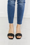 MMShoes Top of the World Braided Block Heel Sandals in Black king-general-store-5710.myshopify.com