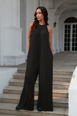 Double Take Full Size Tie Back Cutout Sleeveless Jumpsuit king-general-store-5710.myshopify.com