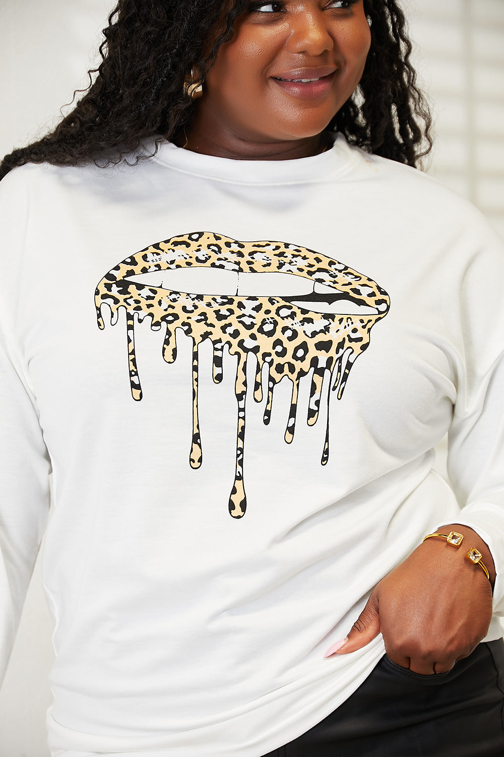 Double Take Graphic Dropped Shoulder Round Neck Sweatshirt king-general-store-5710.myshopify.com