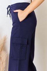 RISEN Drawstring Relaxed Cargo Wide Leg Pants king-general-store-5710.myshopify.com