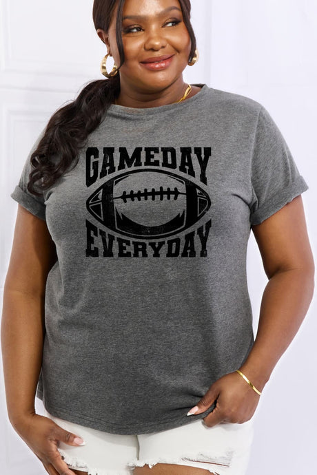Simply Love Full Size GAMEDAY EVERYDAY Graphic Cotton Tee king-general-store-5710.myshopify.com