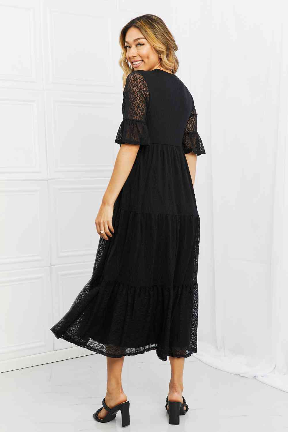 P & Rose Lovely Lace Full Size Tiered Dress king-general-store-5710.myshopify.com