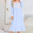 Lace Detail Square Neck Flounce Sleeve Night Dress king-general-store-5710.myshopify.com