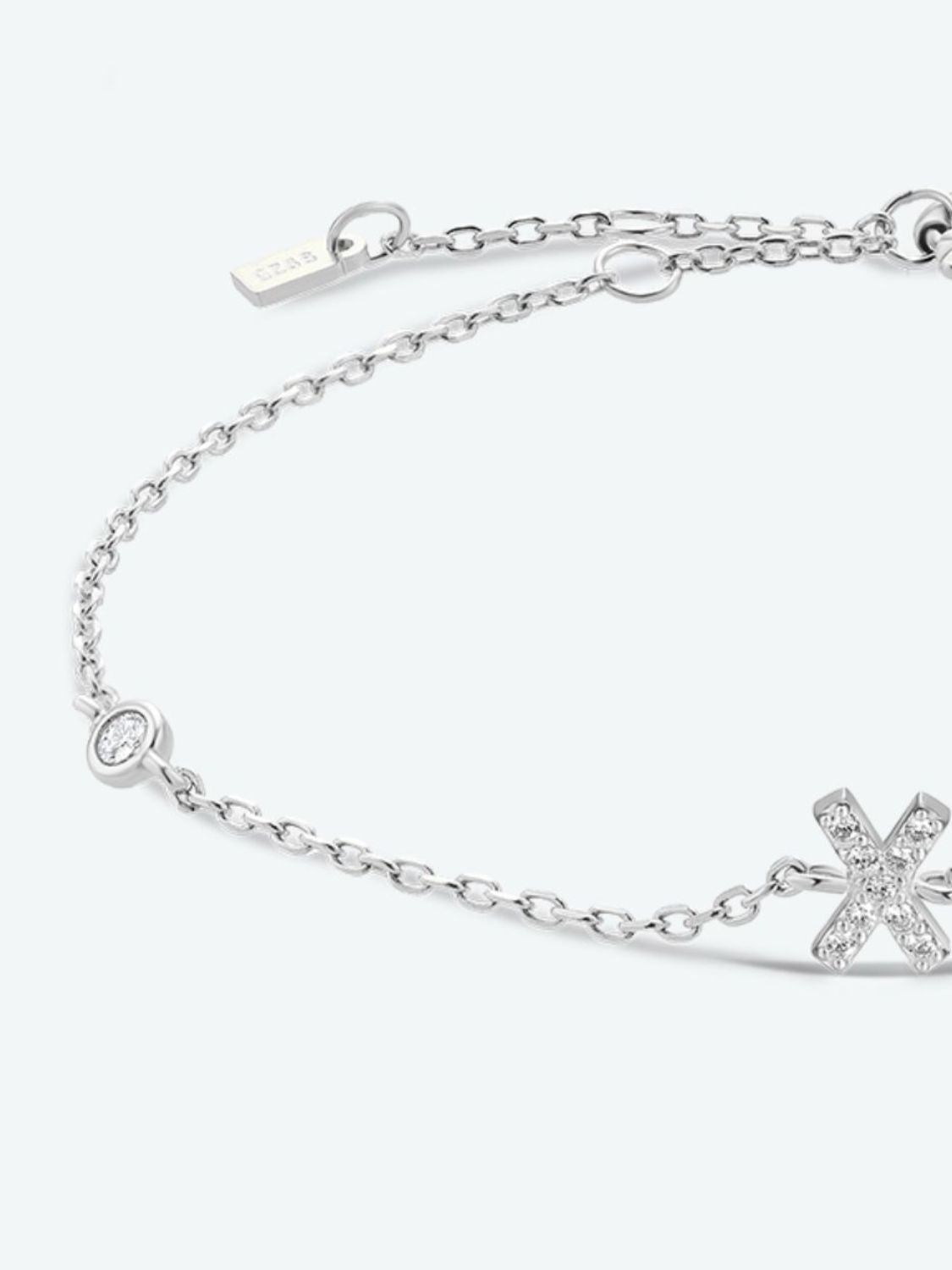 V To Z Zircon 925 Sterling Silver Bracelet king-general-store-5710.myshopify.com