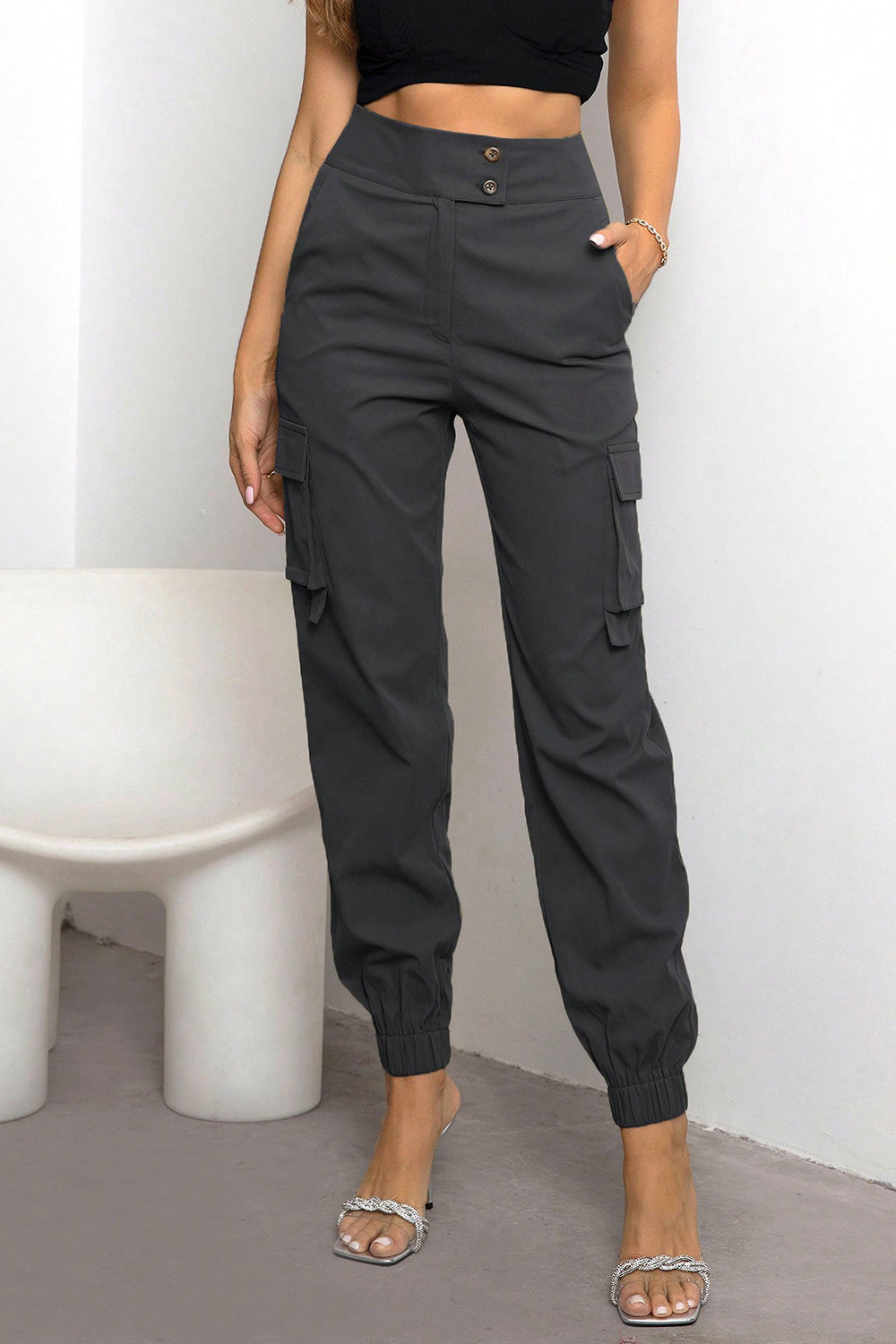 High Waist Cargo Pants king-general-store-5710.myshopify.com