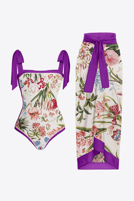 Floral Tie Shoulder Two-Piece Swim Set king-general-store-5710.myshopify.com