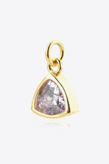 925 Sterling Silver Birthstone Pendant - Kings Crown Jewel Boutique