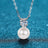 925 Sterling Silver Freshwater Pearl Moissanite Necklace - Kings Crown Jewel Boutique