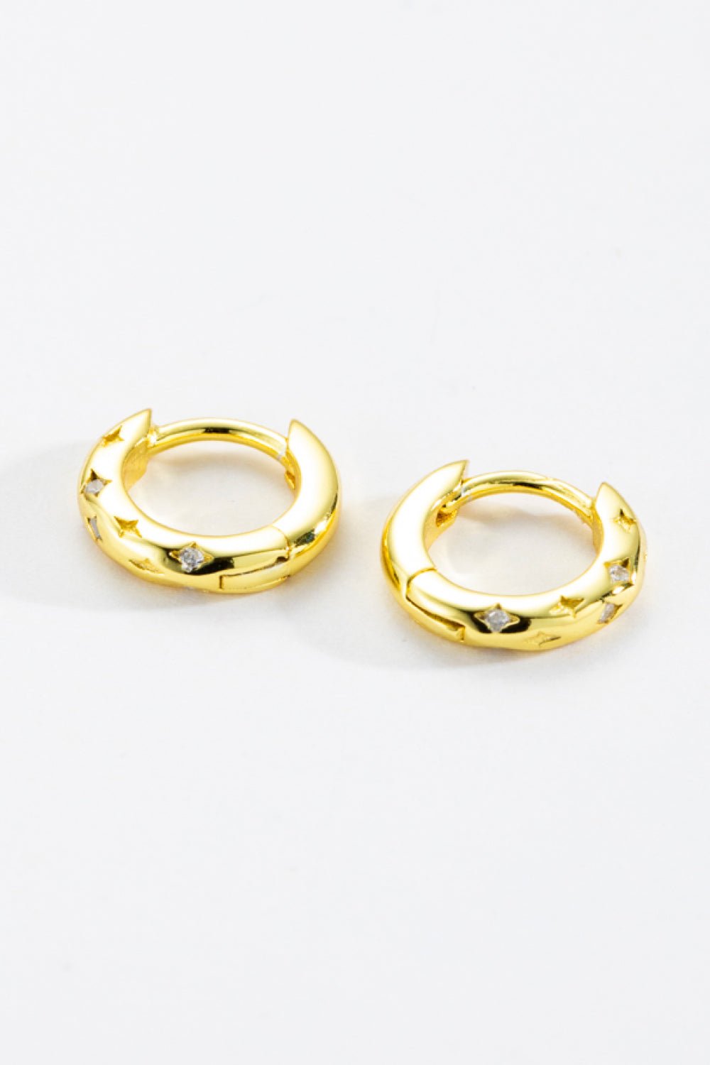 925 Sterling Silver Huggie Earrings - Kings Crown Jewel Boutique