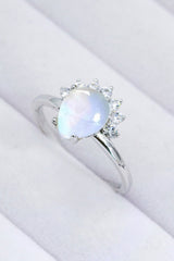 925 Sterling Silver Moonstone Ring - Kings Crown Jewel Boutique