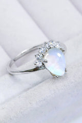 925 Sterling Silver Moonstone Ring - Kings Crown Jewel Boutique