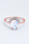 925 Sterling Silver Moonstone Ring - Kings Crown Jewel Boutique